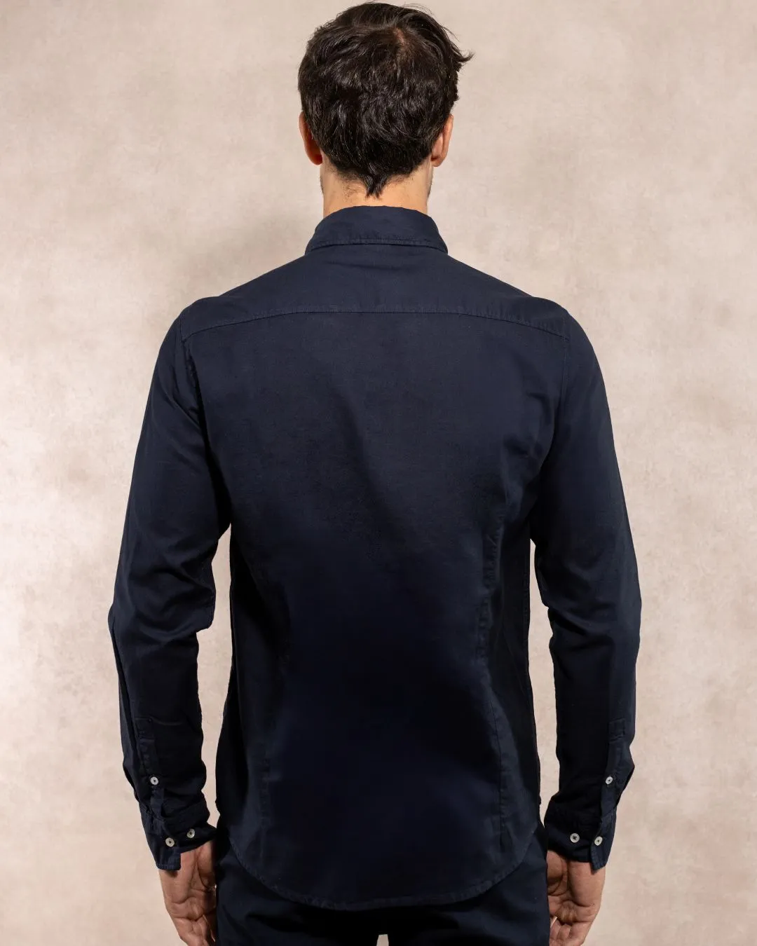 Blue Oxford Stain Resistant Shirt Regular Fit