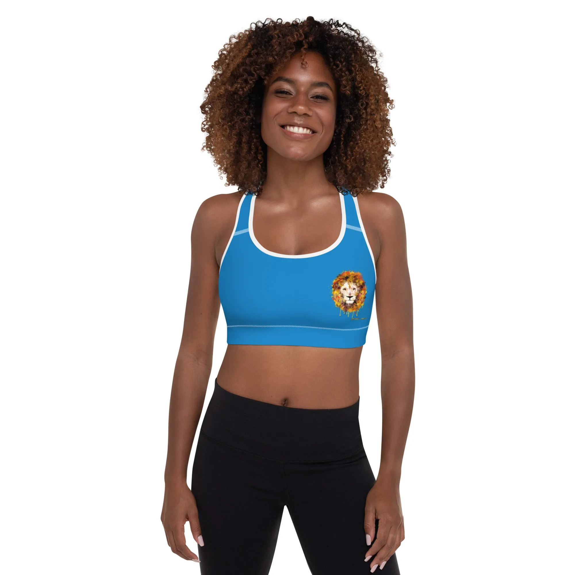 Blue Sports Bra