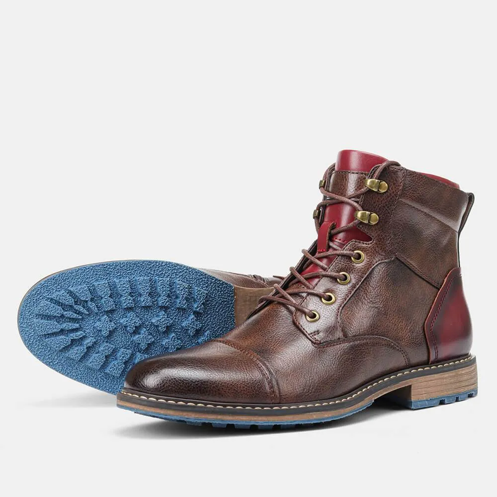 Bradford- Handmade premium leather oxford boots for men