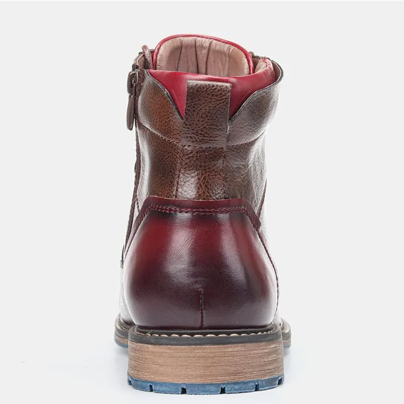 Bradford- Handmade premium leather oxford boots for men