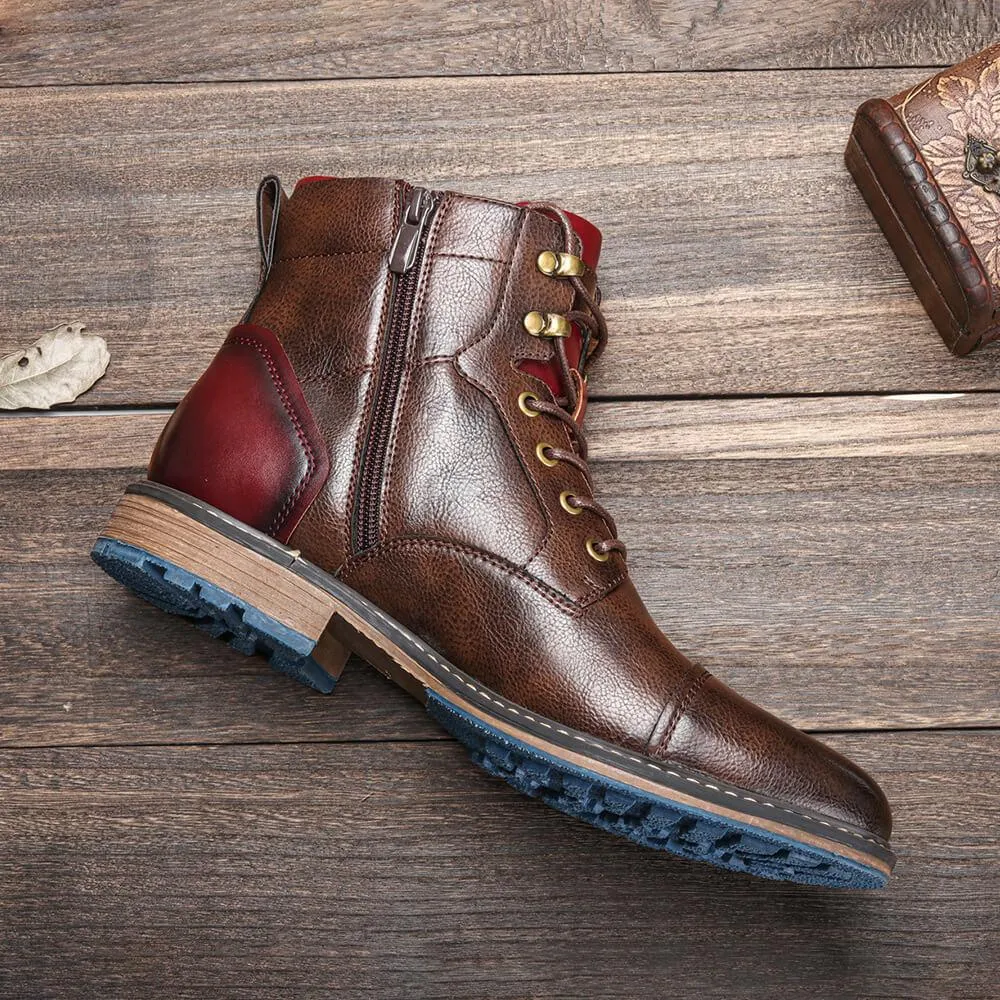 Bradford- Handmade premium leather oxford boots for men