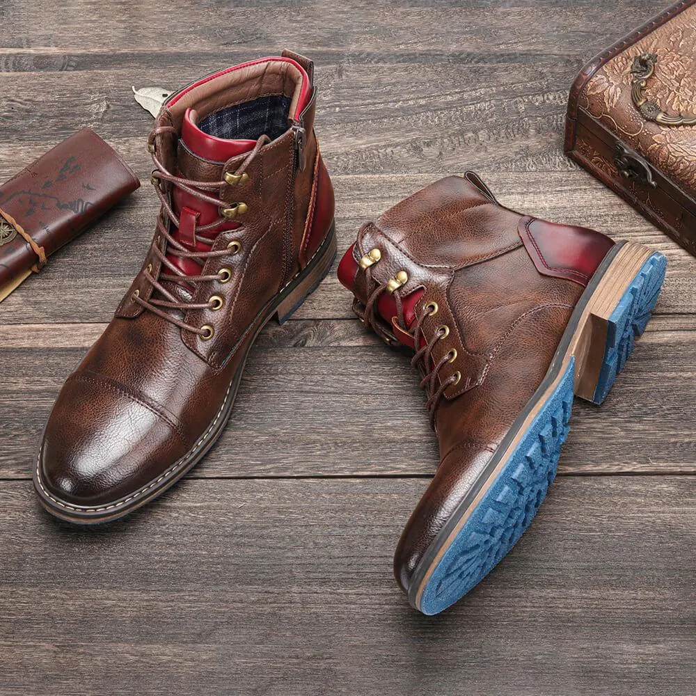Bradford- Handmade premium leather oxford boots for men