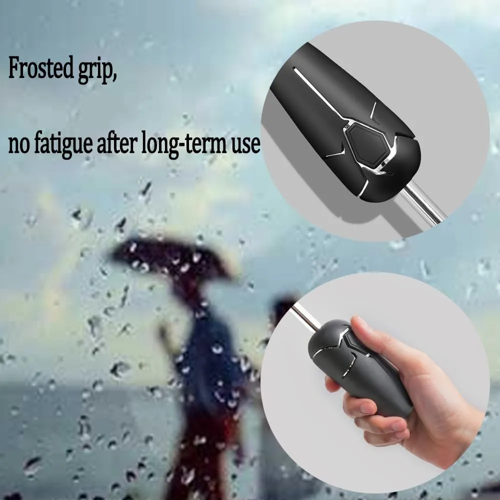 Breliio Umbrella, Reverse Umbrella, Travel Portable Windproof and Rainproof Foldable, Twelve Skeletons with Reflective Safety Strips
