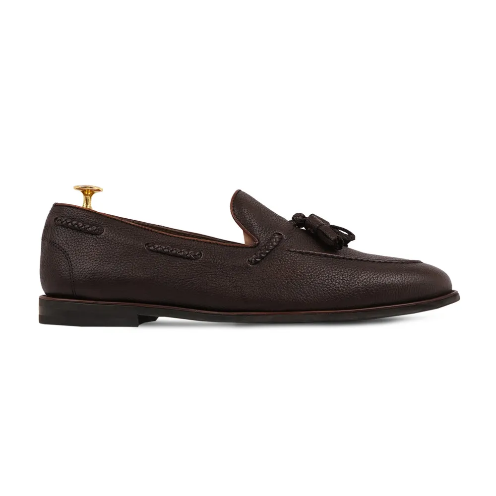 Brown Leather Tassel Loafers – Men's Dress Shoes | UK
