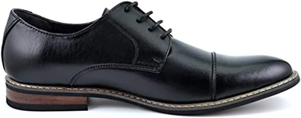 Bruno Moda Italy Prince Men's Classic Modern Oxford Wingtip Lace Dress Shoes