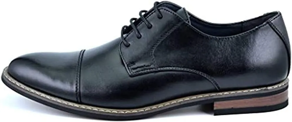 Bruno Moda Italy Prince Men's Classic Modern Oxford Wingtip Lace Dress Shoes