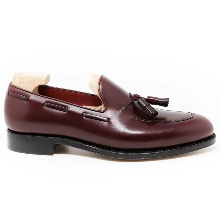Burgundy Baron Tassel Loafers