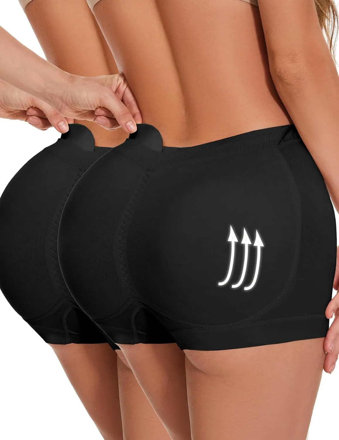 Butt Lifter Panties Shaperwear for Women Seamless Hip Enahncer Body Shaper Boyshort Padded Underwear