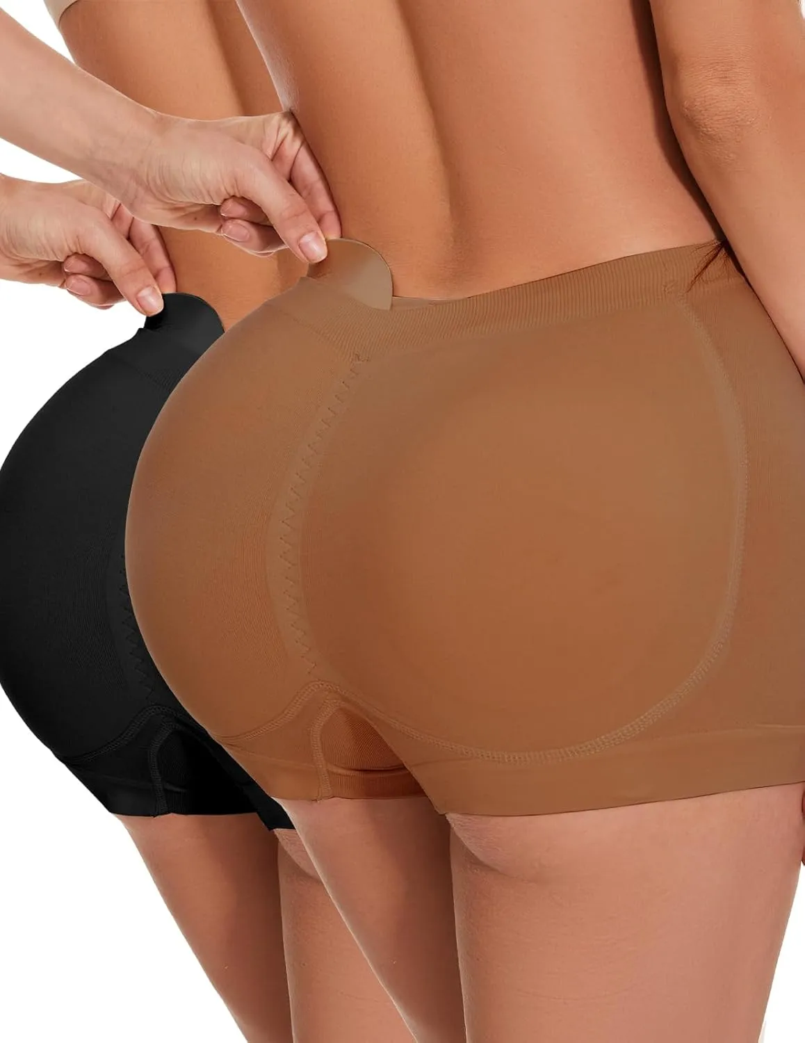 Butt Lifter Panties Shaperwear for Women Seamless Hip Enahncer Body Shaper Boyshort Padded Underwear
