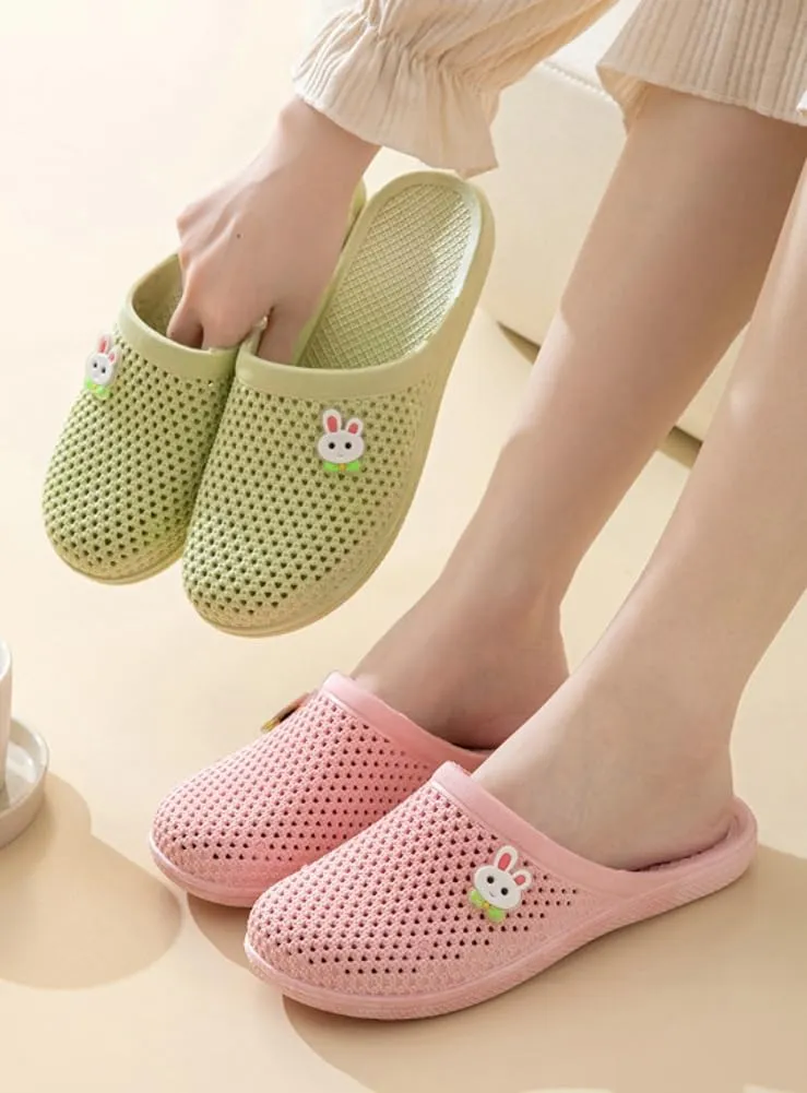 Caistre Bath Slippers with Holes Women Lightweight Slide Sandals Indoor Outdoor Bath Slippers Non Slip House Shoes Pool Beach
