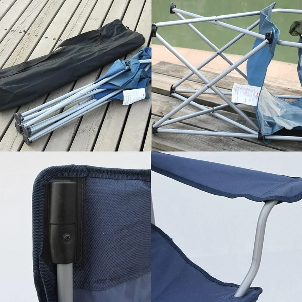 Camping Chair Camp Chair Padded Camping Chairs Outdoor Folding Armchair with Cup Holder Beach Fishing Chair Portable Leisure High Backrest Chair s Outdoor Fishing Chair
