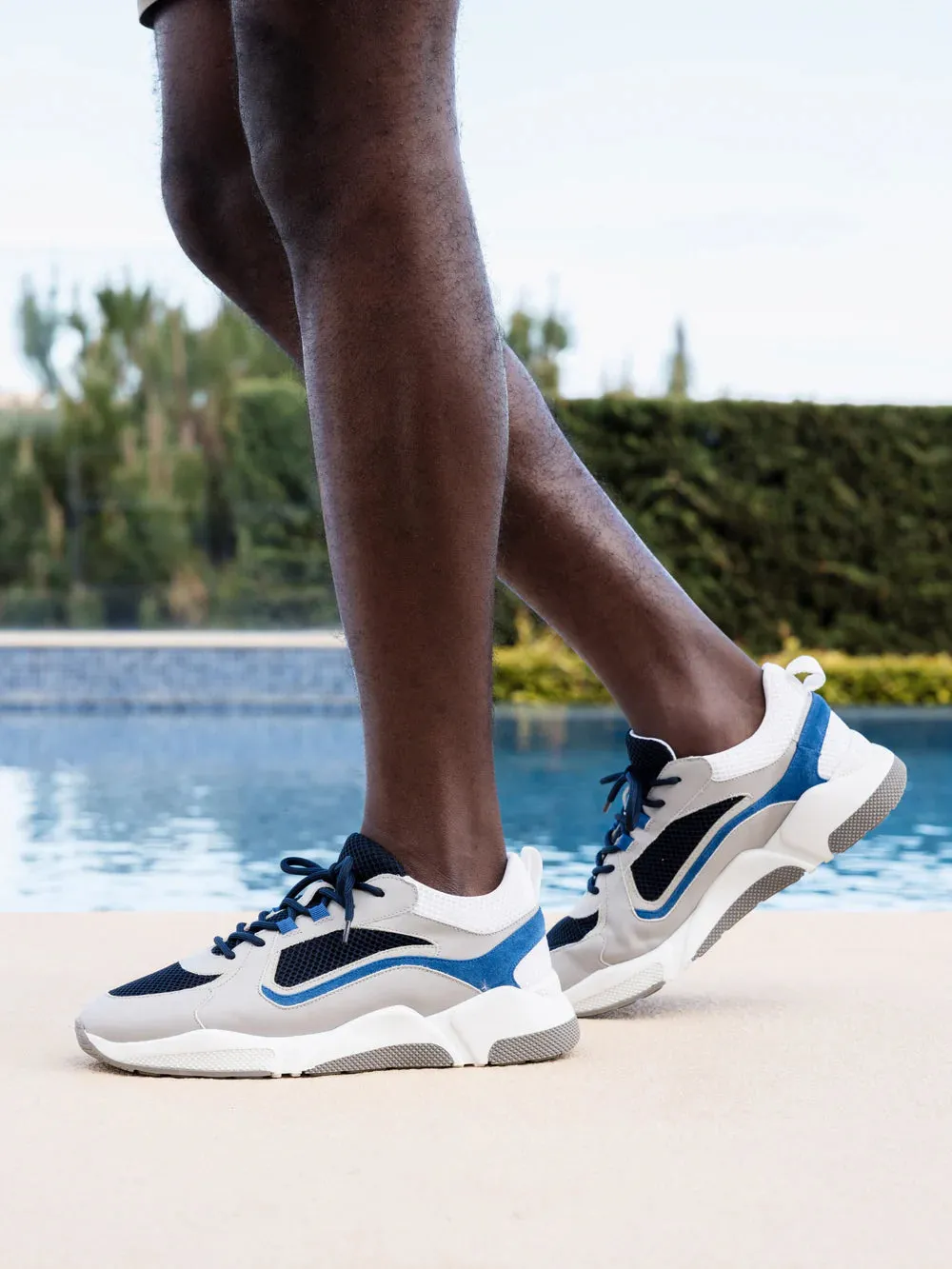 Capo Runner Trainer - Grey/Blue