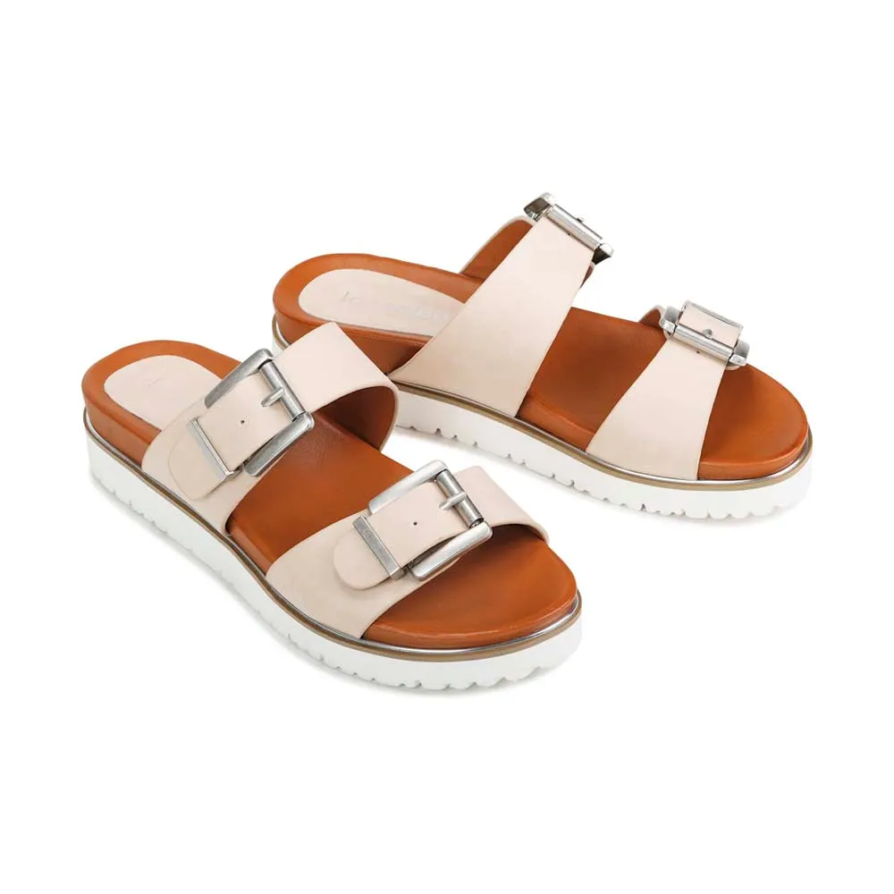 CARTER DOUBLE BUCKLE SLIDE SANDALS
