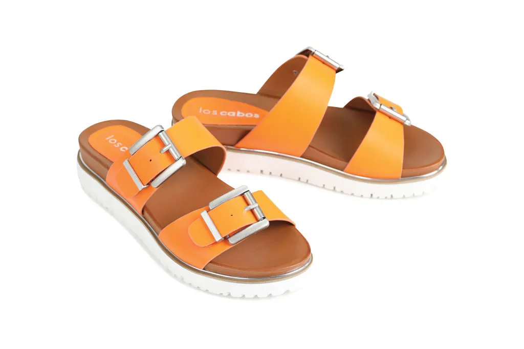 CARTER DOUBLE BUCKLE SLIDE SANDALS