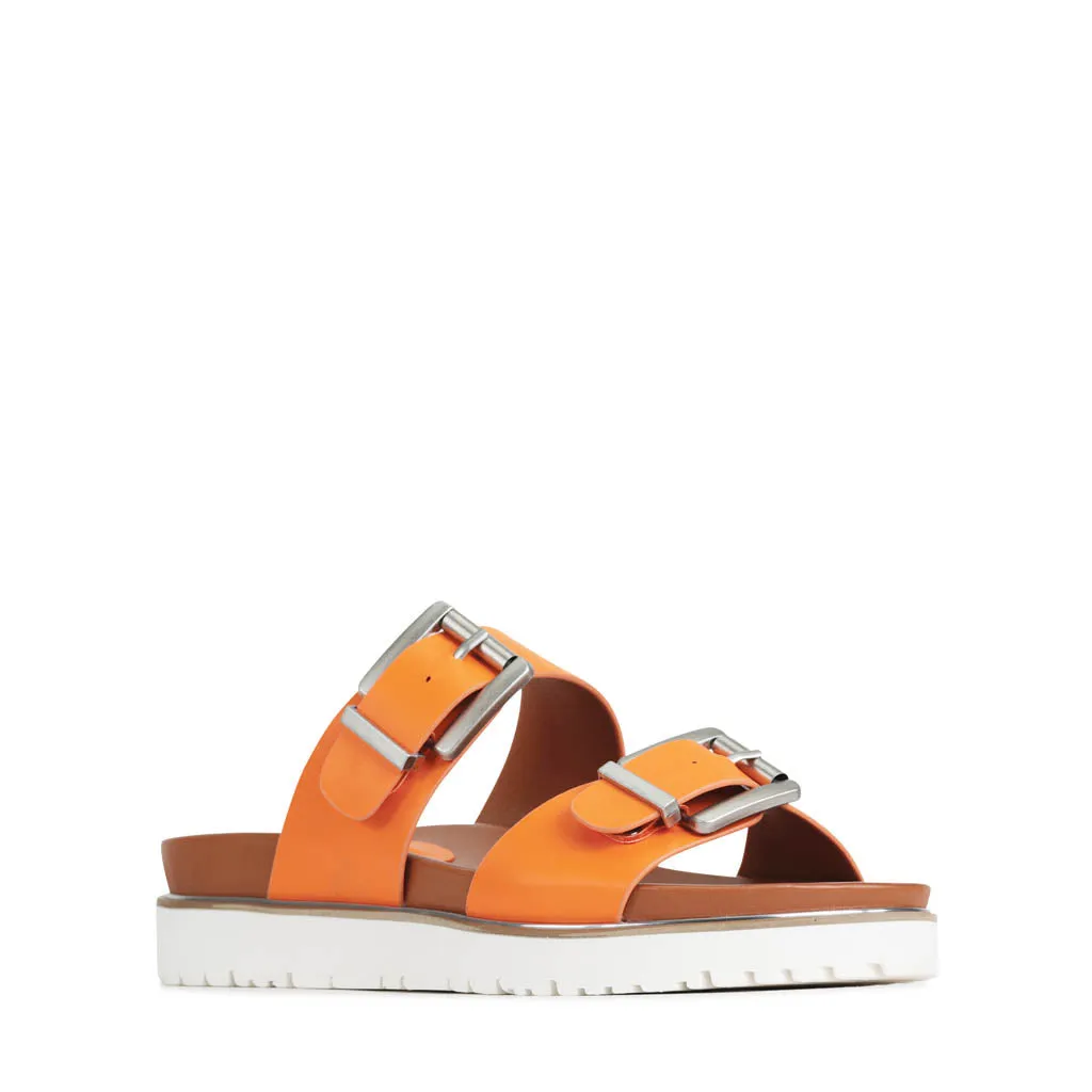 CARTER DOUBLE BUCKLE SLIDE SANDALS