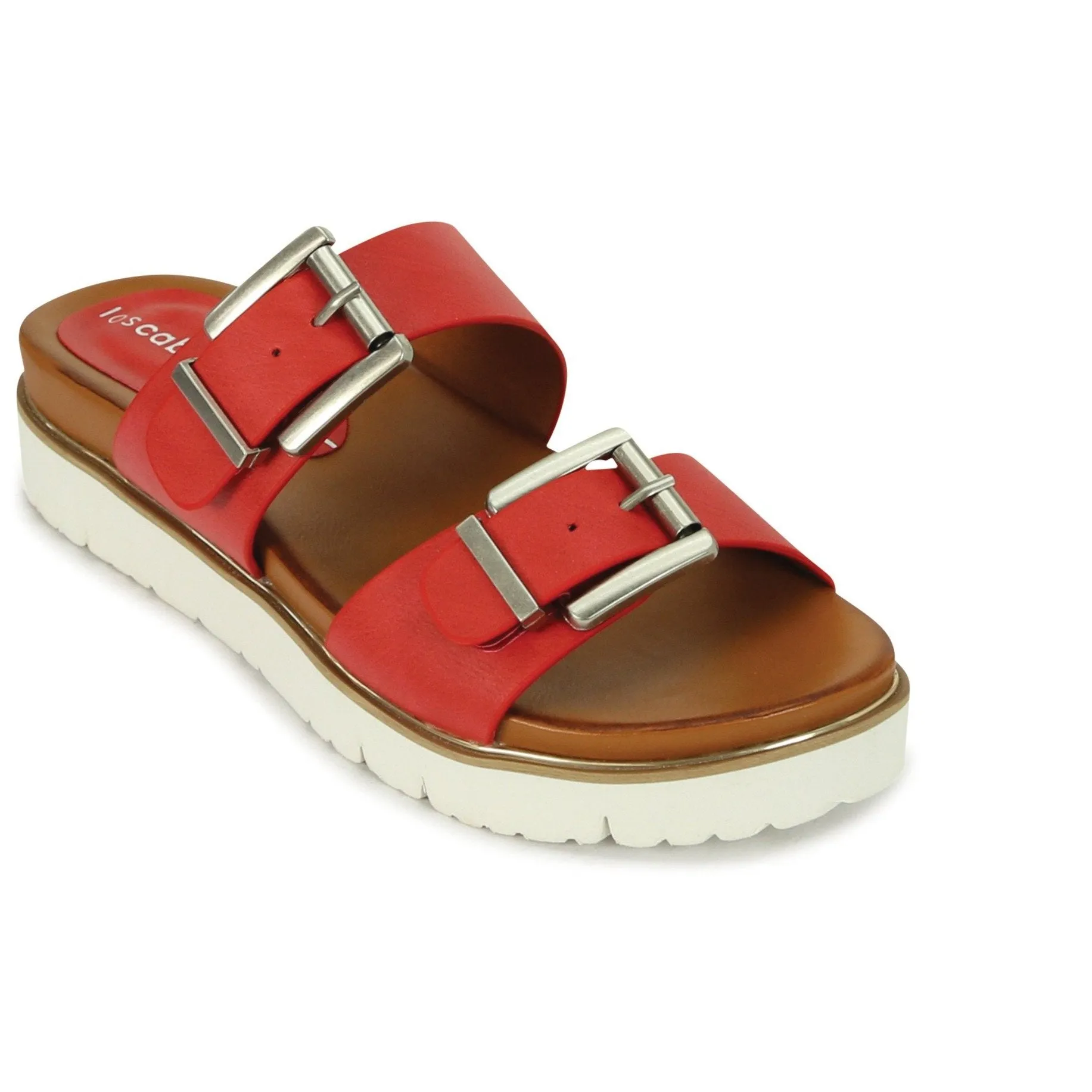 CARTER DOUBLE BUCKLE SLIDE SANDALS