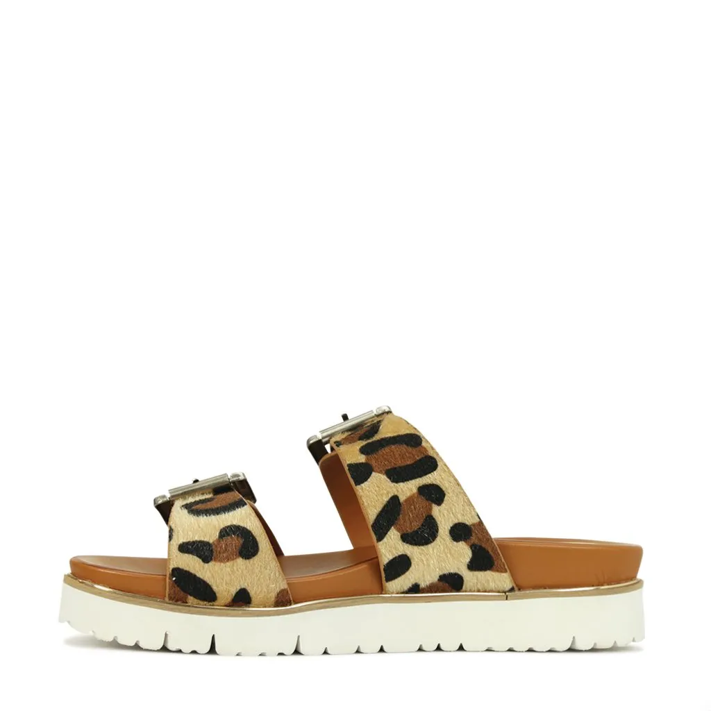 CARTER DOUBLE BUCKLE SLIDE SANDALS