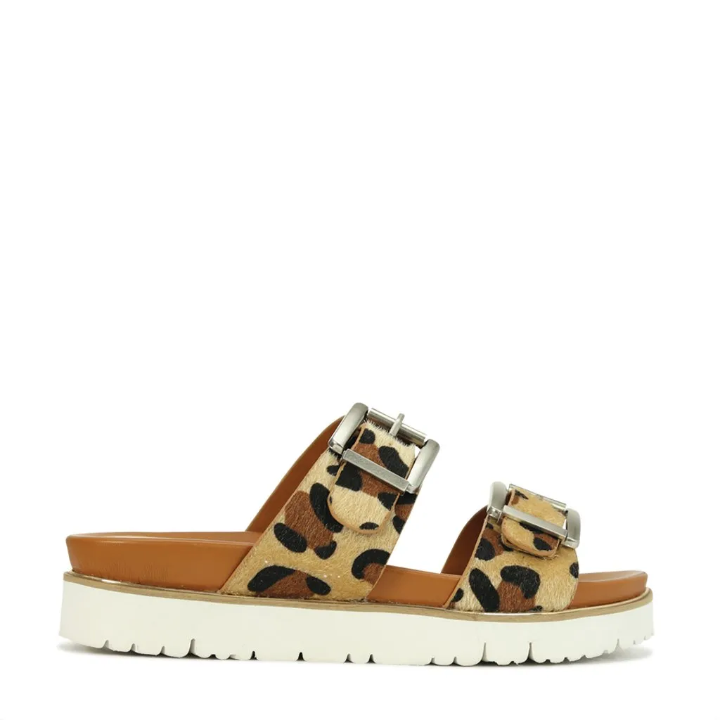 CARTER DOUBLE BUCKLE SLIDE SANDALS