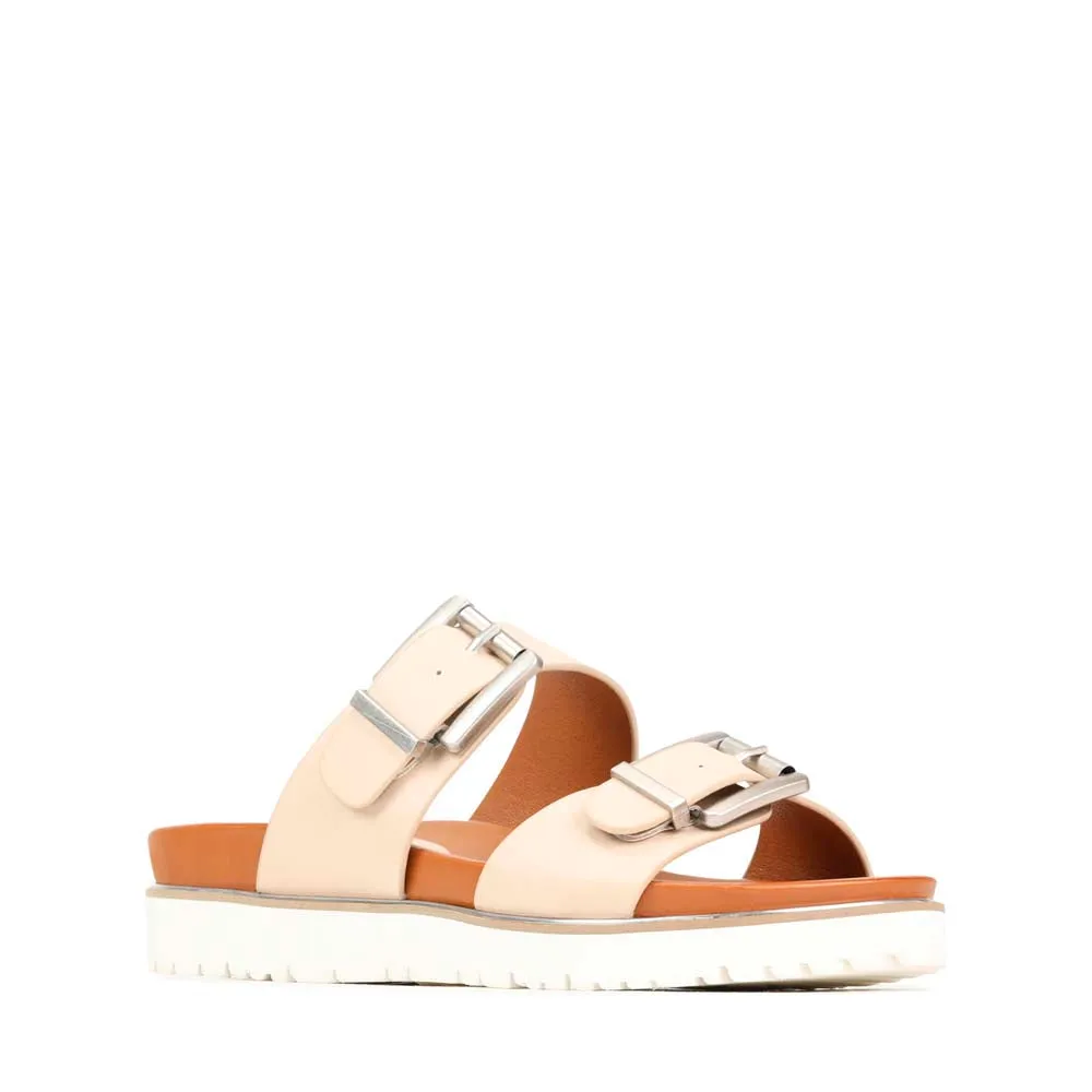 CARTER DOUBLE BUCKLE SLIDE SANDALS