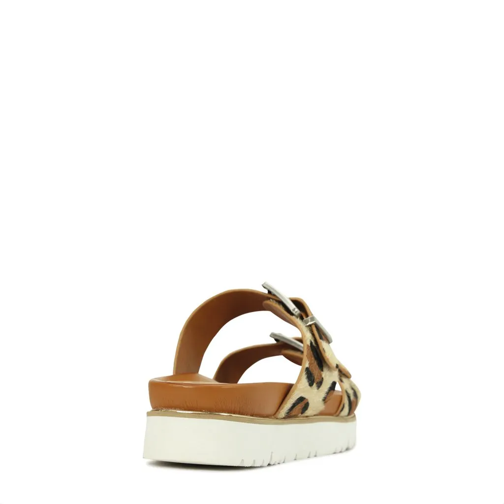 CARTER DOUBLE BUCKLE SLIDE SANDALS
