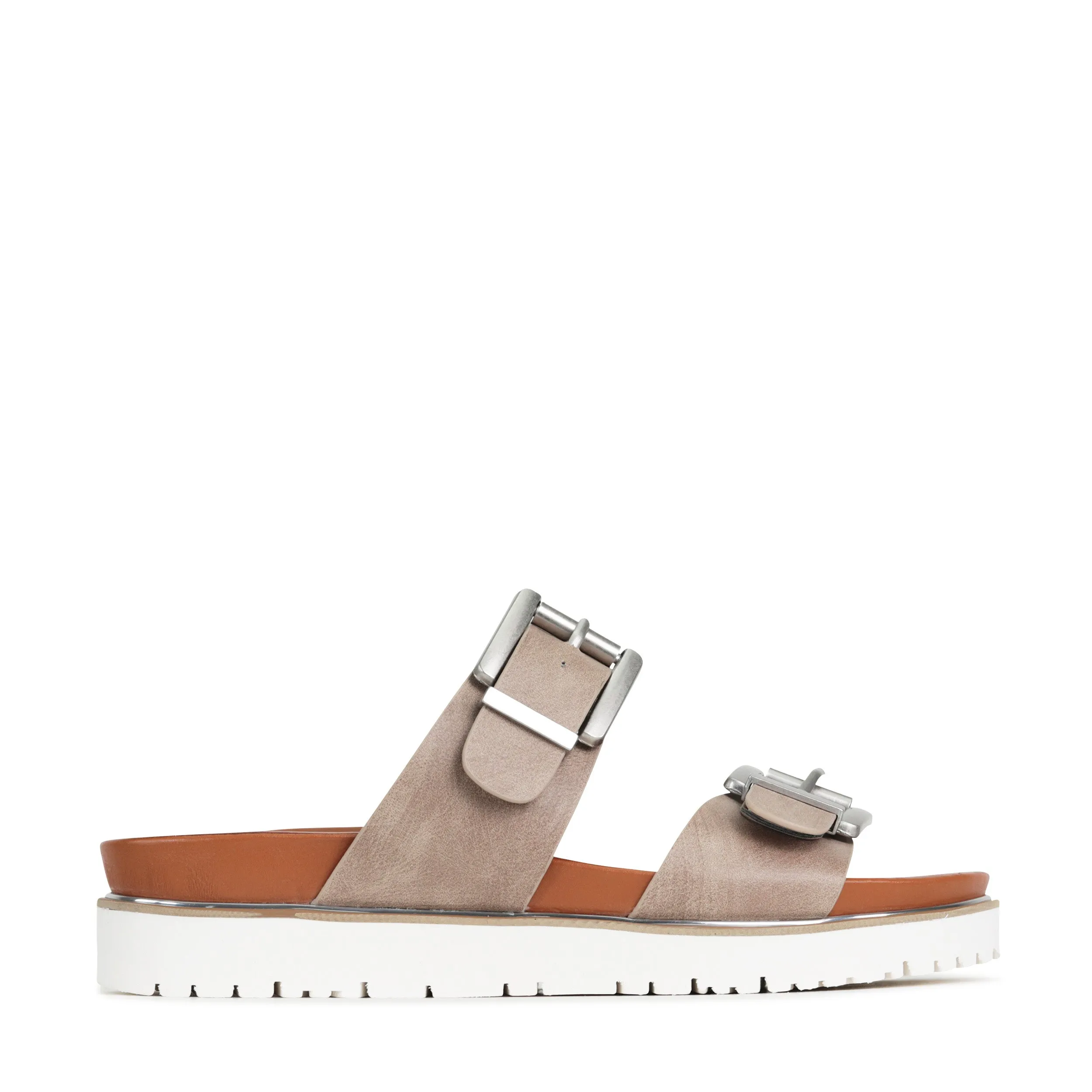 CARTER DOUBLE BUCKLE SLIDE SANDALS