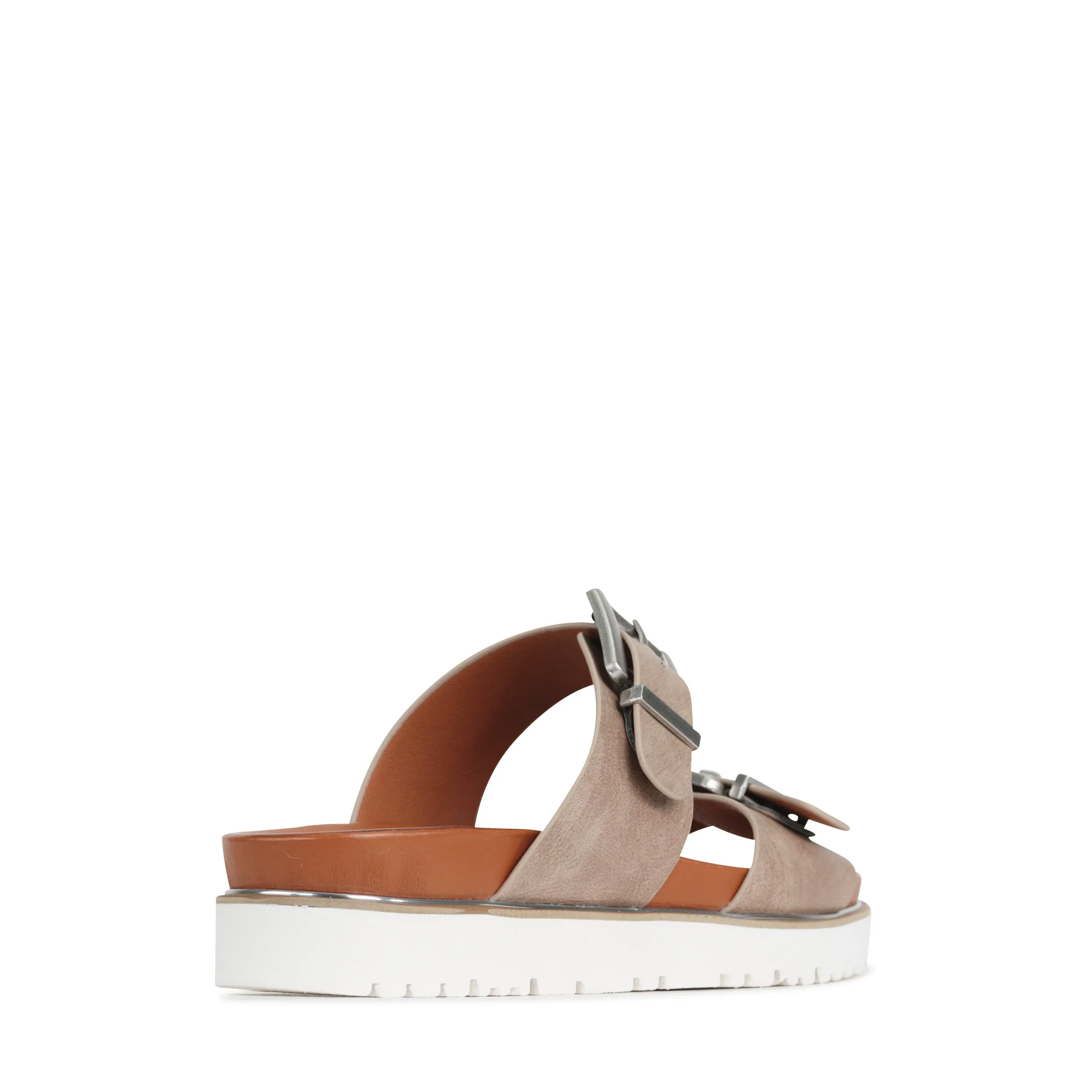 CARTER DOUBLE BUCKLE SLIDE SANDALS