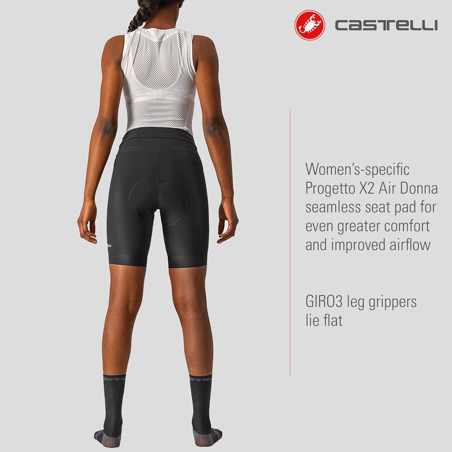 CASTELLI Women’s Endurance Short for Road and Gravel Biking I Female Padded Cycling Shorts