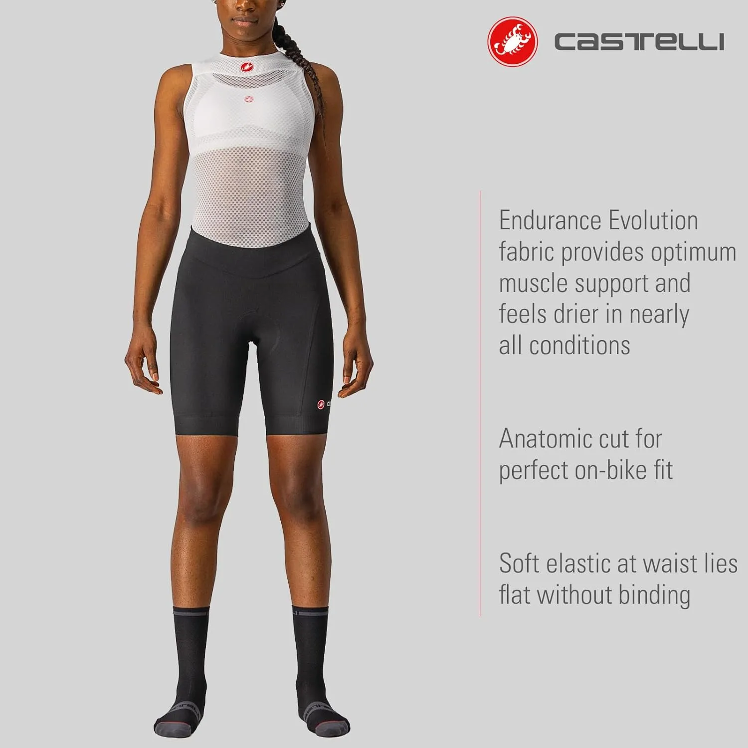 CASTELLI Women’s Endurance Short for Road and Gravel Biking I Female Padded Cycling Shorts