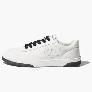 Chanel Low Top Trainer White Black (women's)