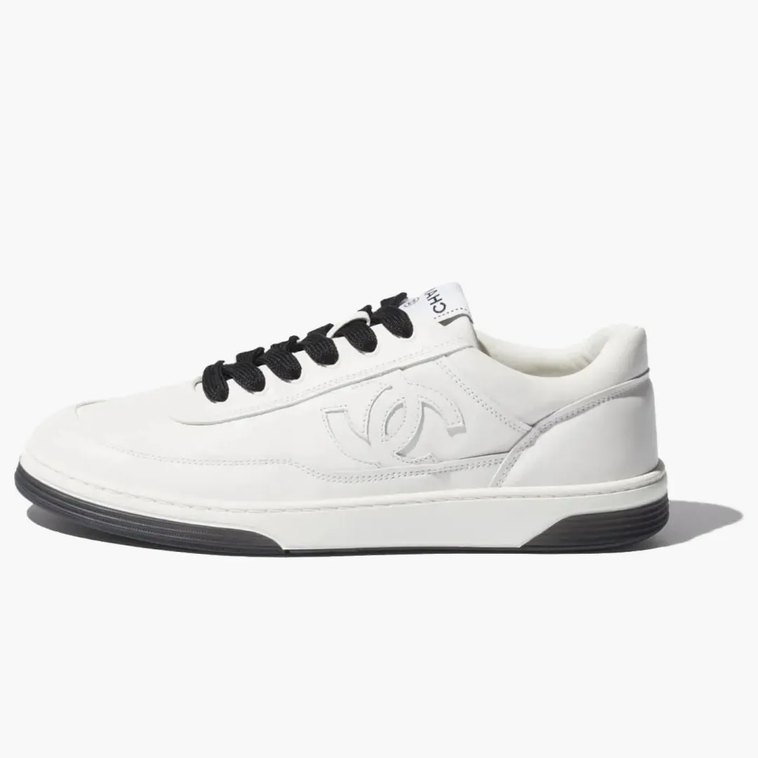 Chanel Low Top Trainer White Black (women's)