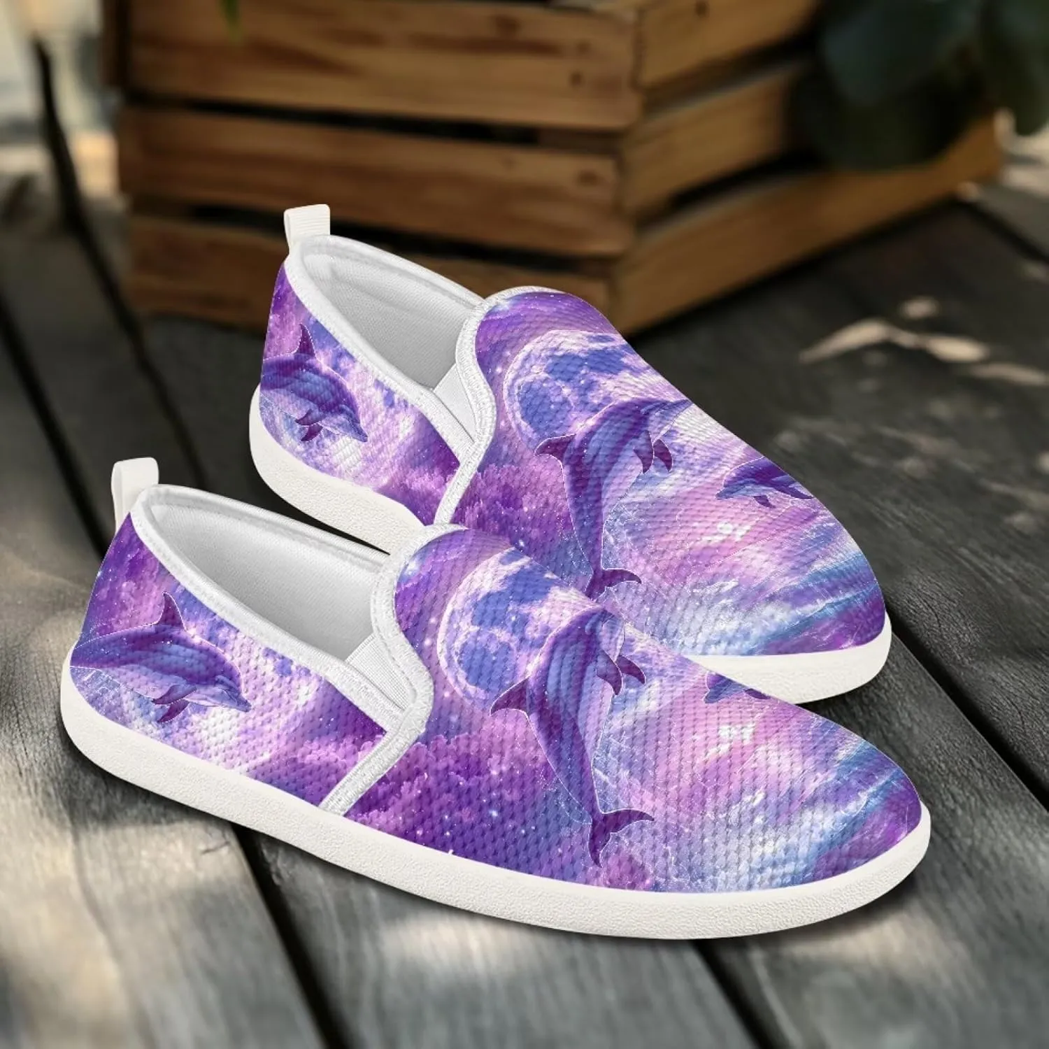 chaqlin Loafers for Women Flat Drop in Low Top Clipper Slip On Beach Travel Comfy Tennis Shoes Fashion Dress Loafers