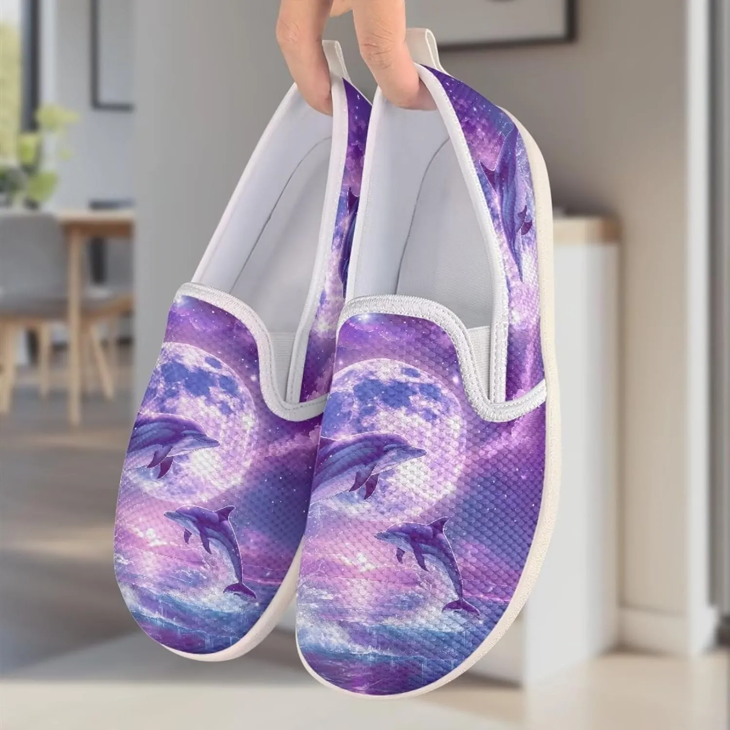 chaqlin Loafers for Women Flat Drop in Low Top Clipper Slip On Beach Travel Comfy Tennis Shoes Fashion Dress Loafers