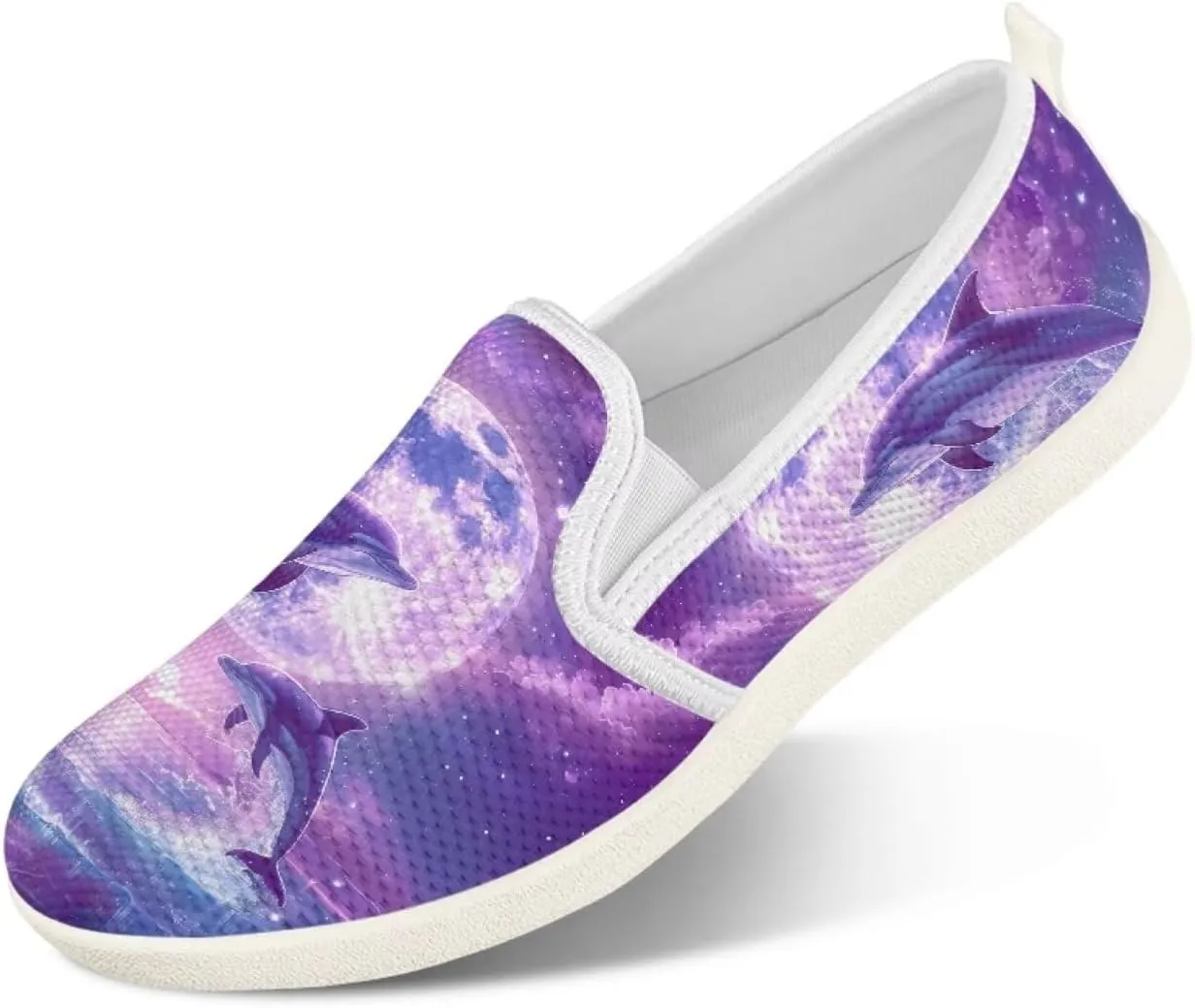 chaqlin Loafers for Women Flat Drop in Low Top Clipper Slip On Beach Travel Comfy Tennis Shoes Fashion Dress Loafers