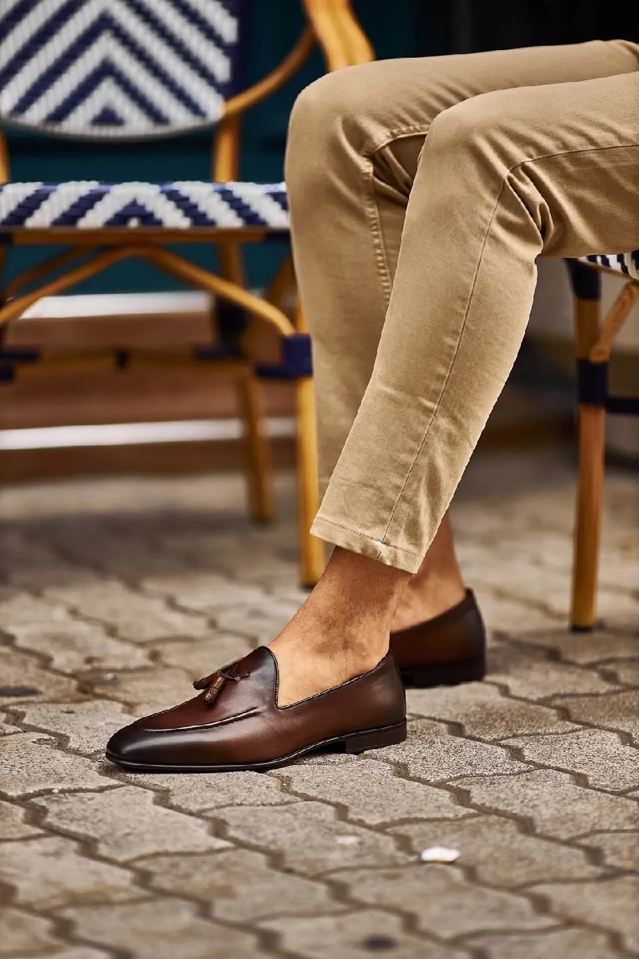 Classic Brown Tassel Loafers