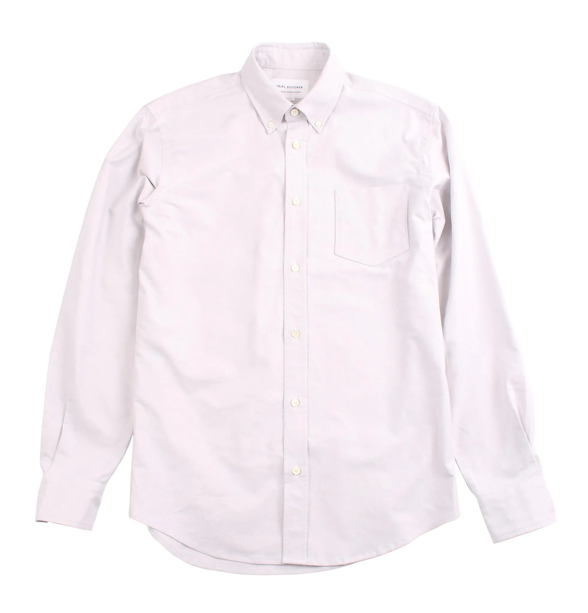 Classic Button Down - Silver Oxford