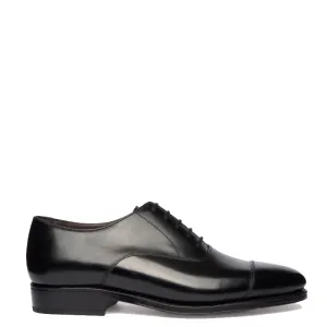 Classic Design Captoe Plain Leather Oxford Shoes
