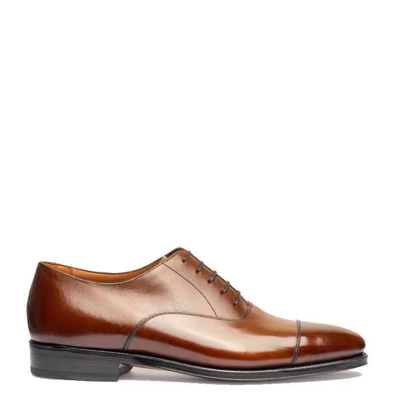 Classic Design Captoe Plain Leather Oxford Shoes