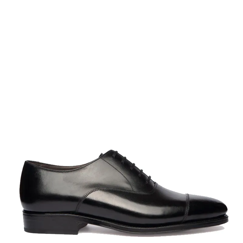 Classic Design Captoe Plain Leather Oxford Shoes