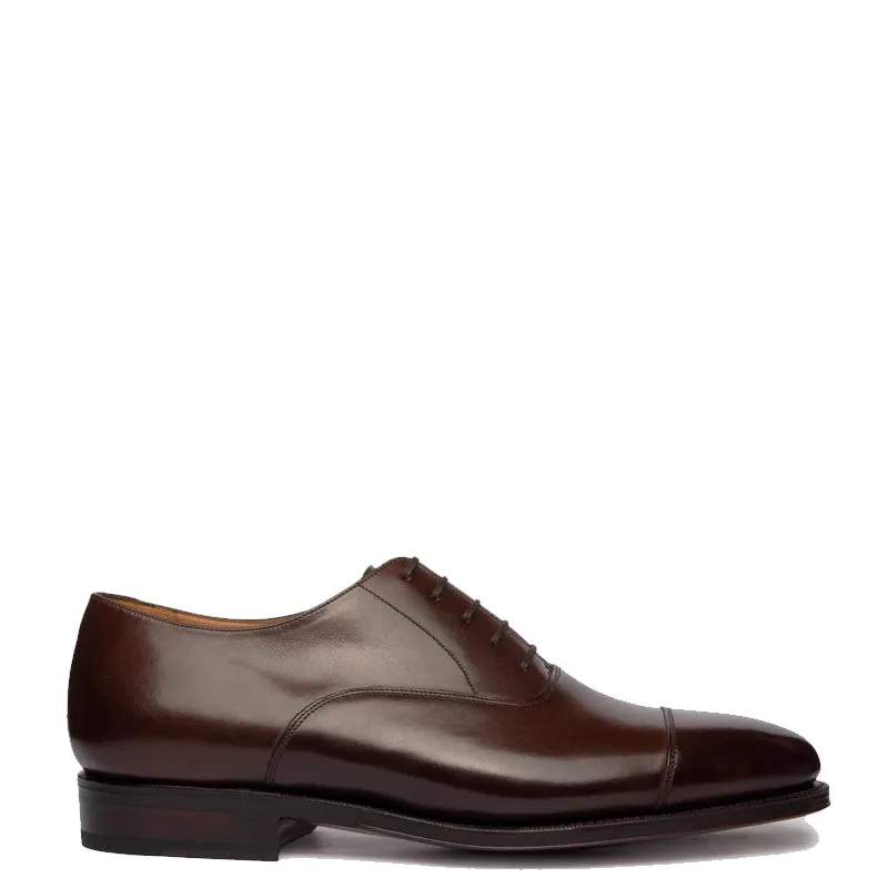 Classic Design Captoe Plain Leather Oxford Shoes