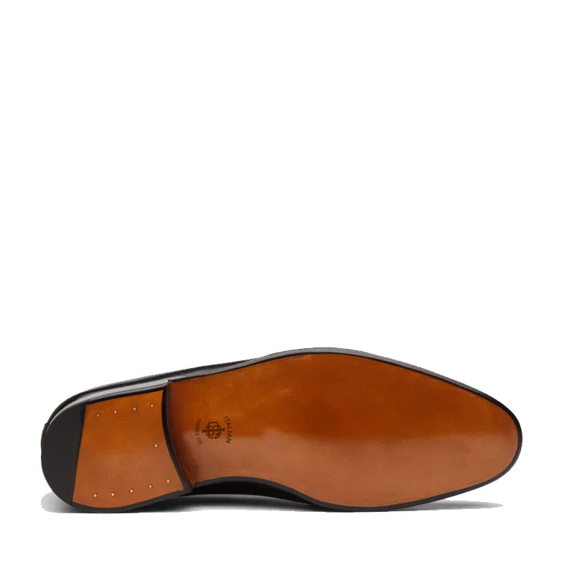 Classic Design Captoe Plain Leather Oxford Shoes