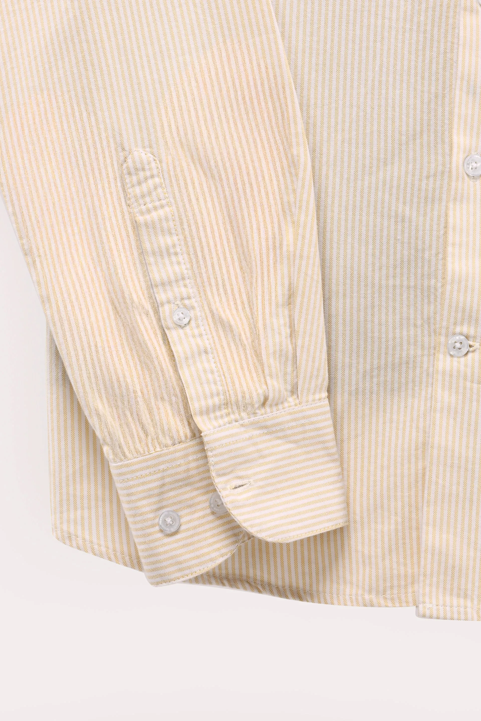CLASSIC OXFORD STRIPE SHIRT IN BEIGE