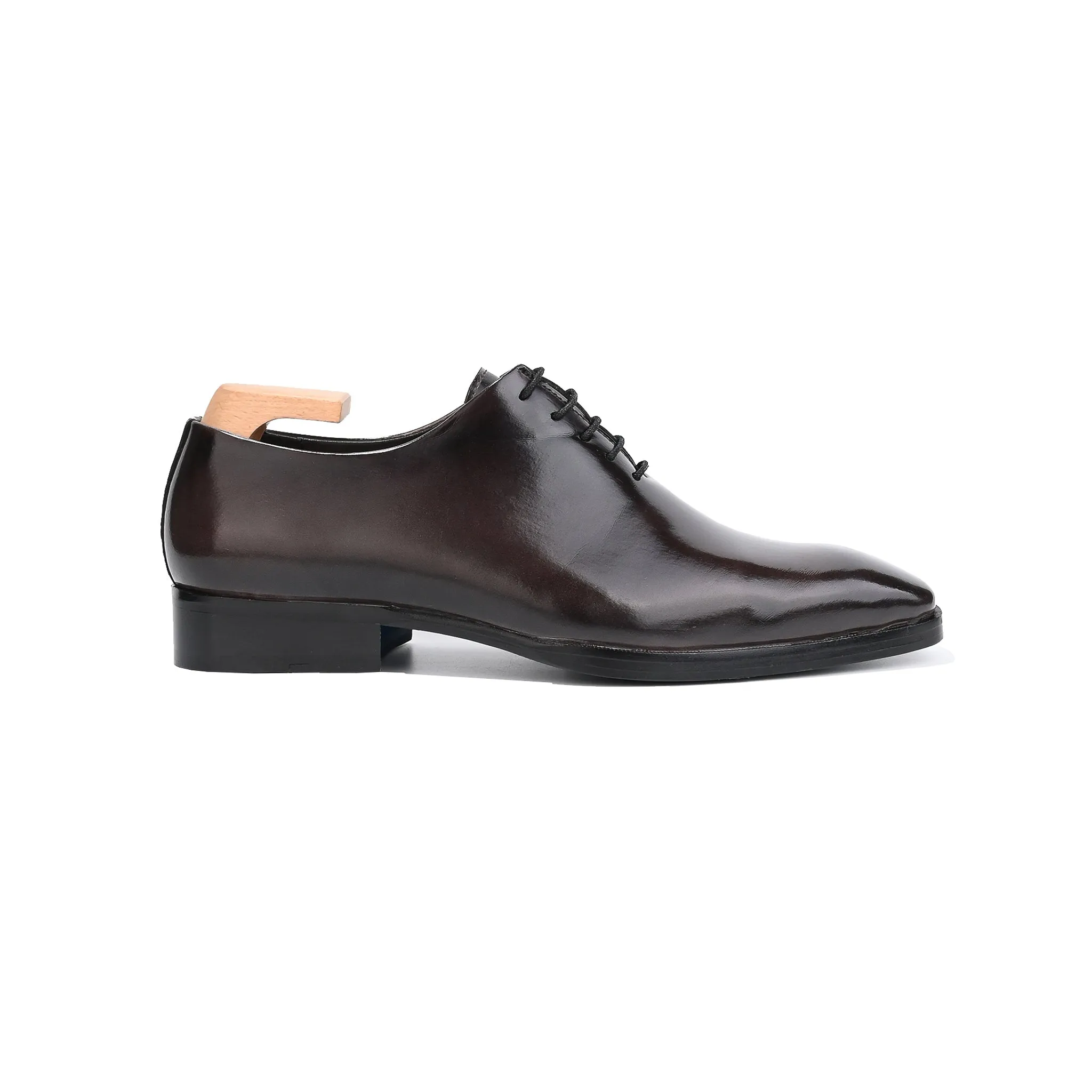 Classic Plane Toe Whole Cut Oxford Shoes