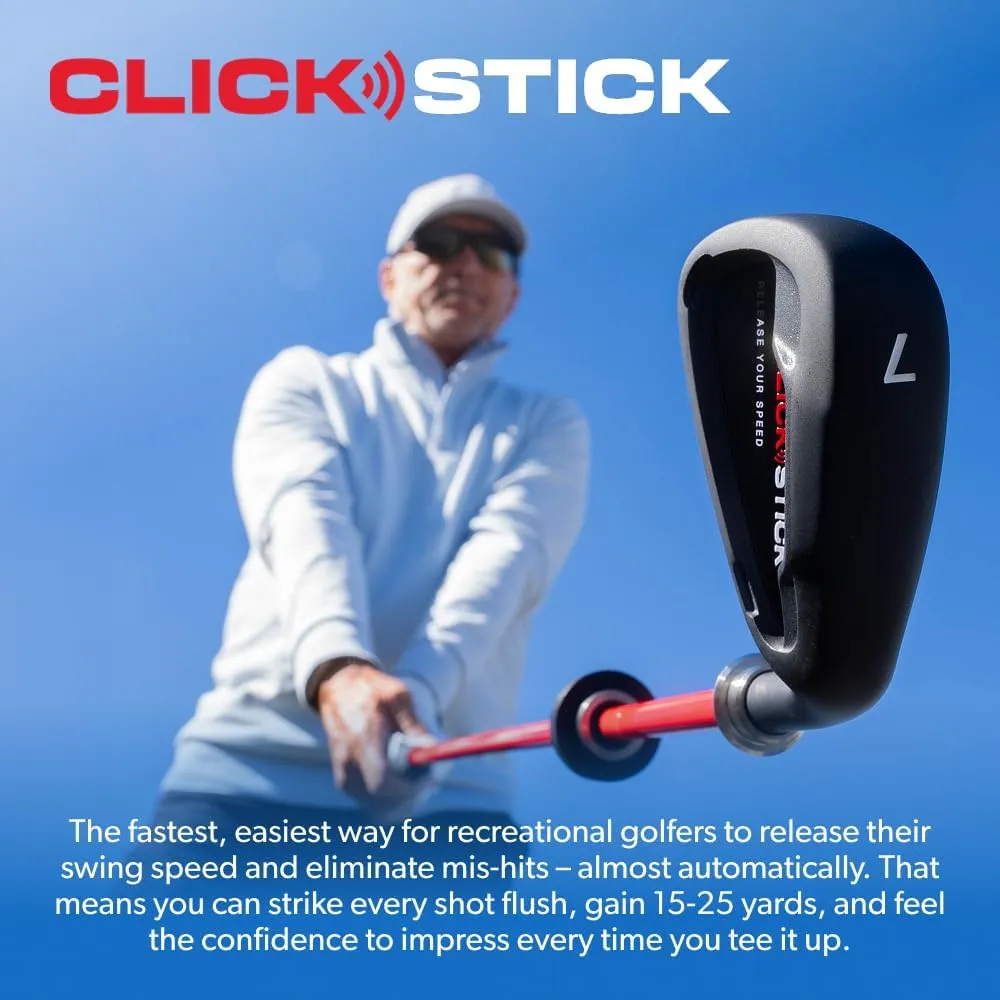 Click Stick - Swing Trainer for Automatic Release I Auditory Feedback I Core Golf Swing Mechanics Improvement