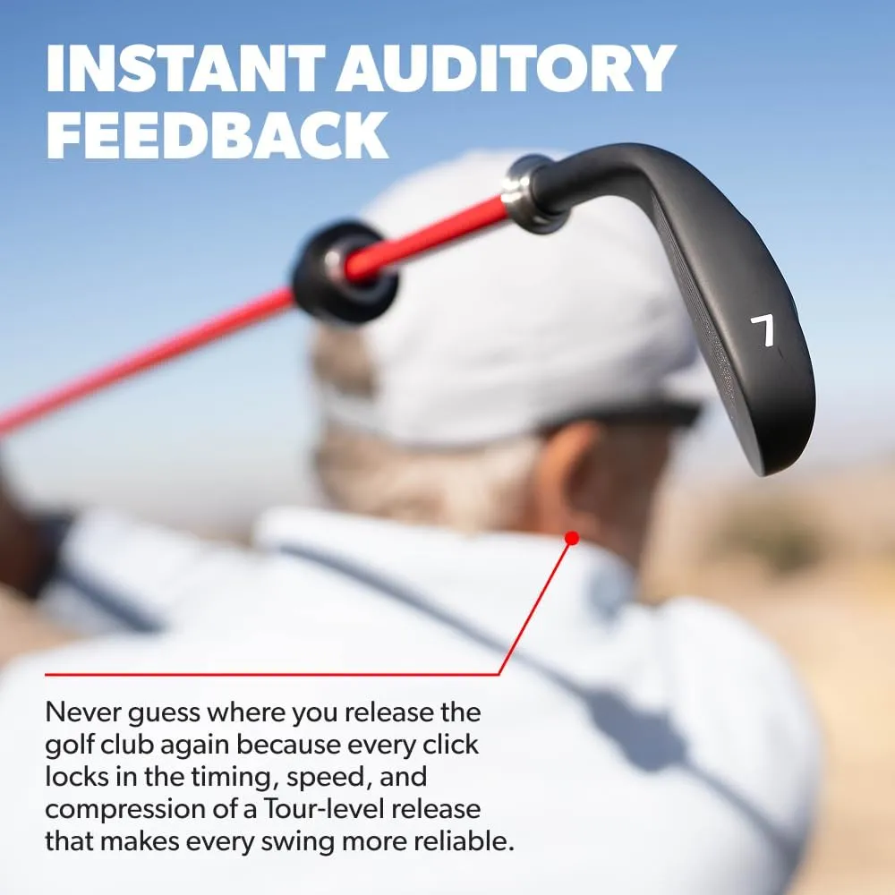 Click Stick - Swing Trainer for Automatic Release I Auditory Feedback I Core Golf Swing Mechanics Improvement