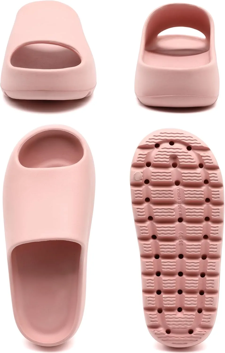 Cloud Slides for Women Men, Womens Walking Sandals Comfortable, Unisex Shower Shoes Thick Pillow Slippers, Waterproof House Slide Sandals Indoor Outdoor