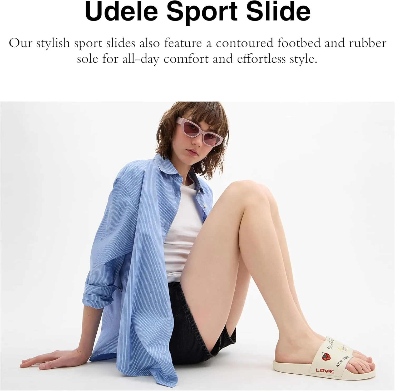 Coach Women's Udele Sport Slide with Sketch Print Platform
