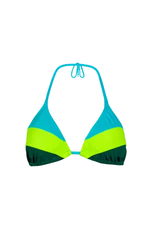 Color Block Slide Triangle Top
