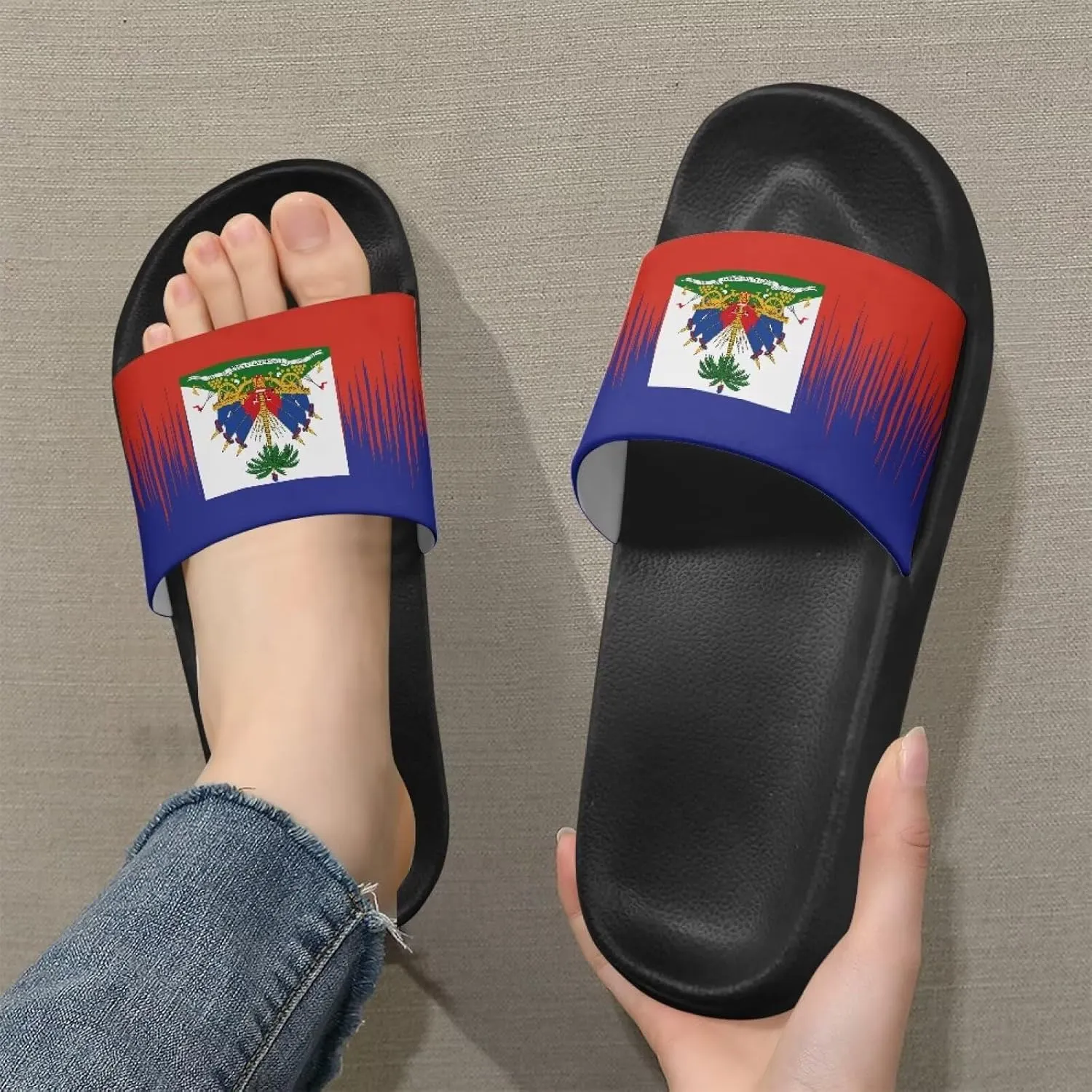 Comfortable Cushion House Slippers for Women, Indoor Outdoor EVA Foam Foot Shower Shoes with Non-Slip Arch Support