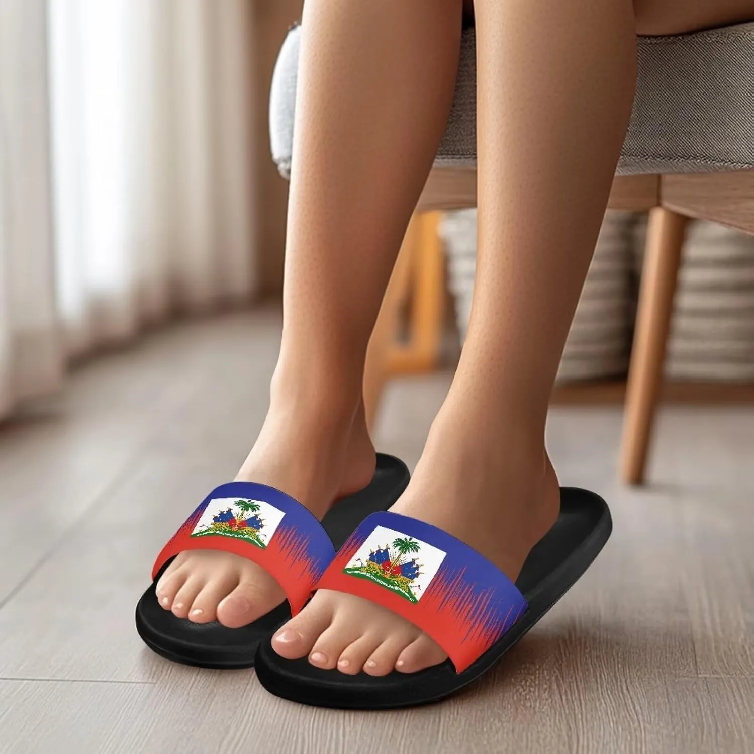 Comfortable Cushion House Slippers for Women, Indoor Outdoor EVA Foam Foot Shower Shoes with Non-Slip Arch Support