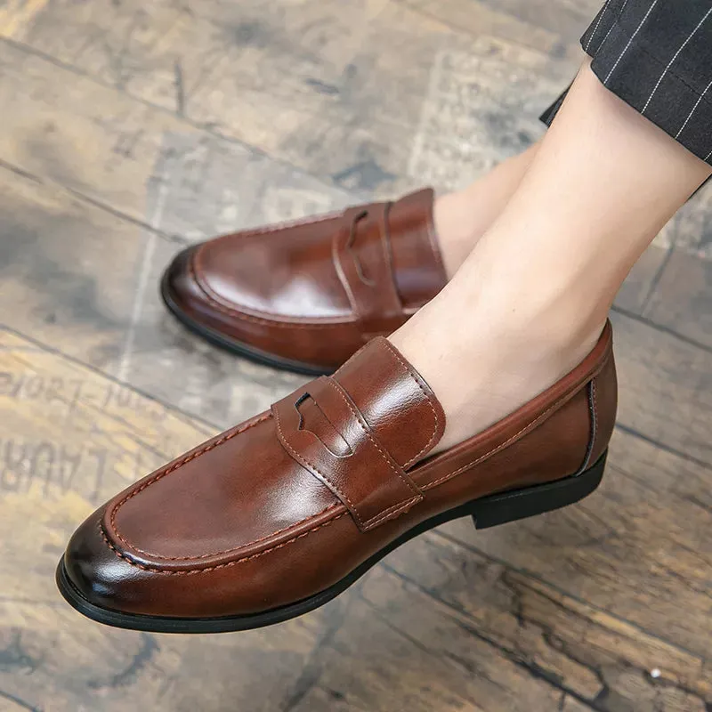 Comfortable Leather Tassel Loafers for Men